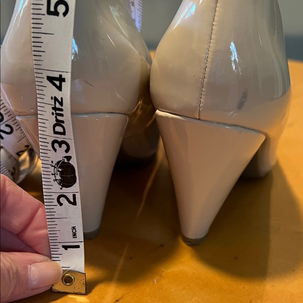 Mix No. 6 Selisa Nude Patent Round-Toe Career or Character Pumps sz 7 - Picture 4 of 9